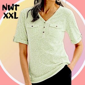 NWT XL & XXL Elbow Sleeve Utility Henley Top